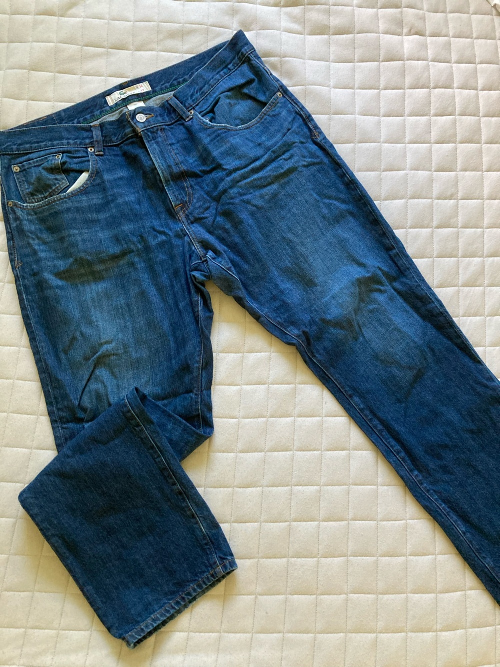 Lacoste Men's Dark Blue Straight Jeans